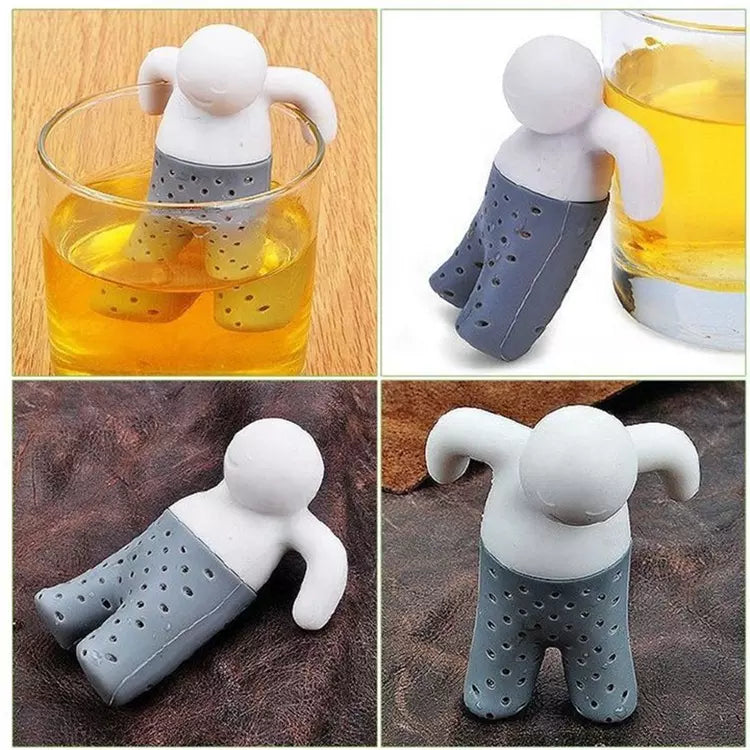 Infuzor de ceai din silicon - formă de om